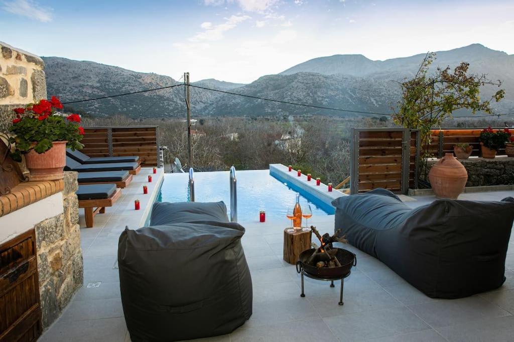 Lasithi Luxury Villa Mesa Lasithi Exteriör bild