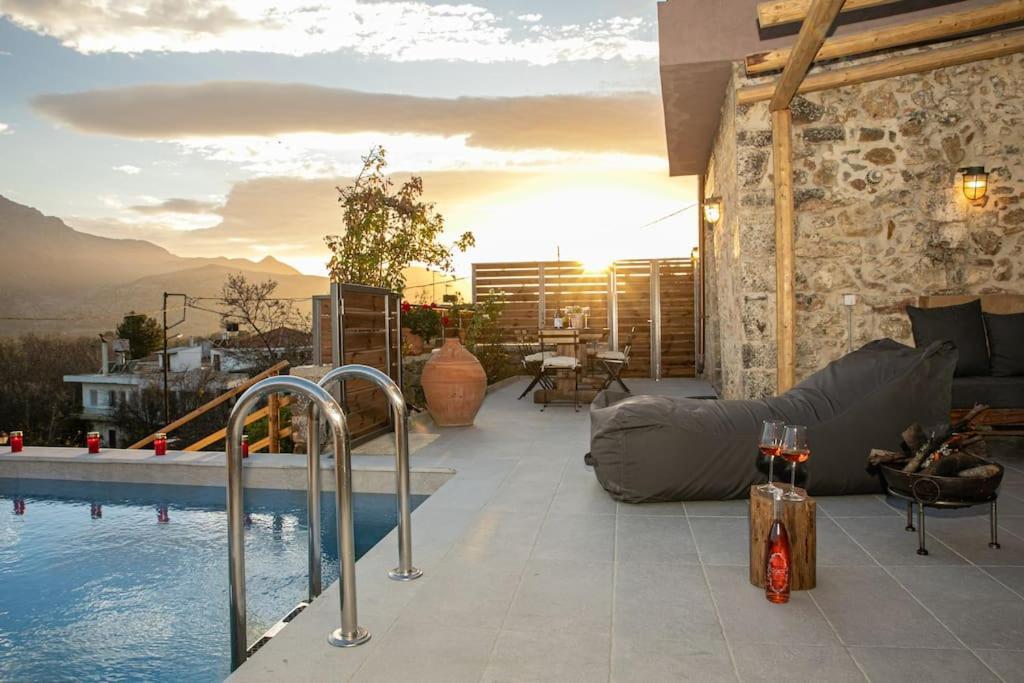 Lasithi Luxury Villa Mesa Lasithi Exteriör bild